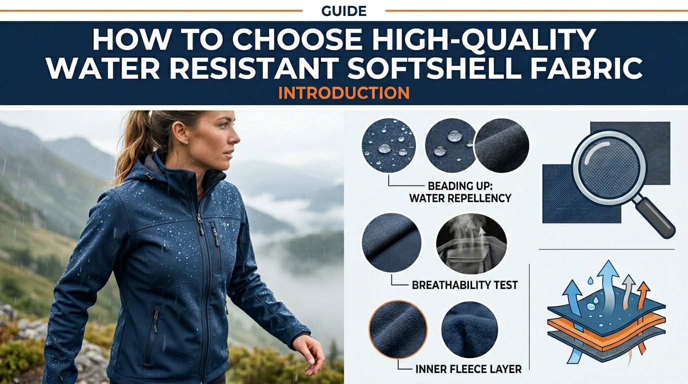 Cara Memilih Fabrik Softshell Kalis Air Berkualiti Tinggi