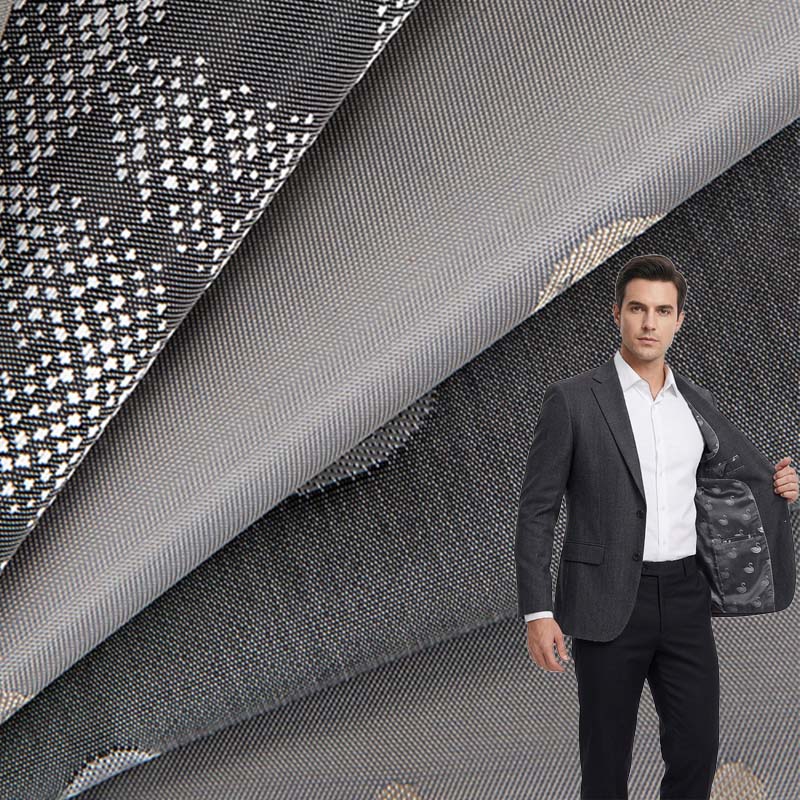 Poliester Viscose Blended Jacquard Lapik Fabrik