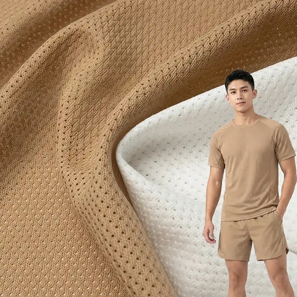 Kain Mesh Pakaian Poliester Kitar Semula